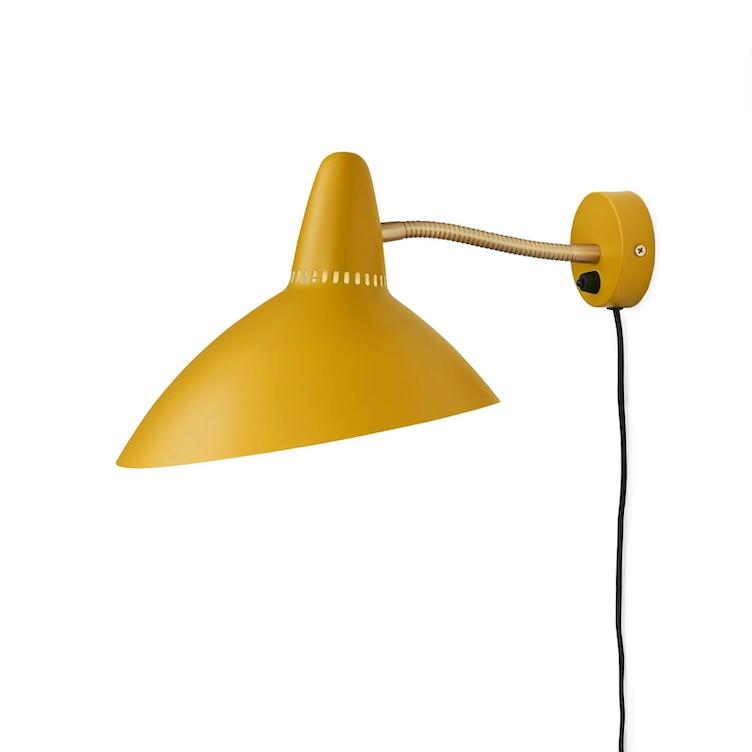 Lightsome Wall Lamp von Svend Aage Holm-Sørensen | Ausstellungsstück gelb