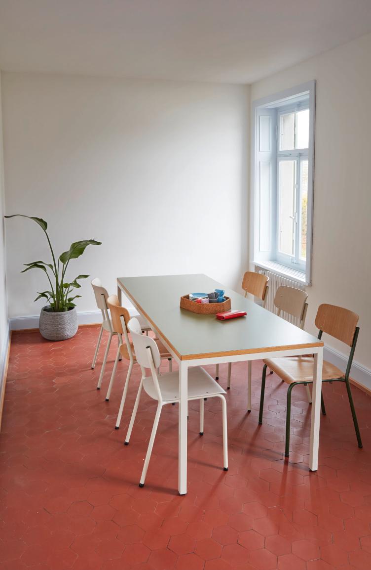 Universaltisch 1795 von Embru | Linoleum-Platte 80 - 240 cm, Embru, Werkentwurf , Tisch, Wohnmöbel