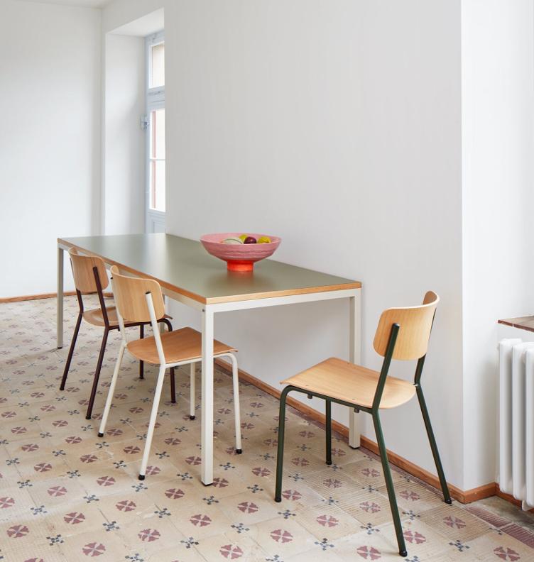 Universaltisch 1795 von Embru | Linoleum-Platte 80 - 240 cm, Embru, Werkentwurf , Tisch, Wohnmöbel