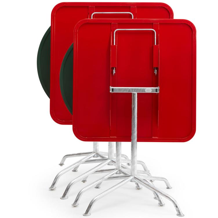 Haefeli Gartentisch von Embru | quadratisch 65 x 65 / 80 x 80 cm, Embru, Max Ernst Haefeli, Tisch, Gartenmöbel