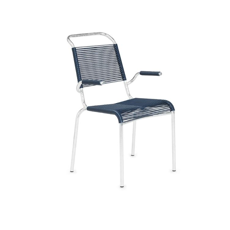 Altorfer Stuhl von Embru | Spaghetti Gartenstuhl mit Armlehnen
