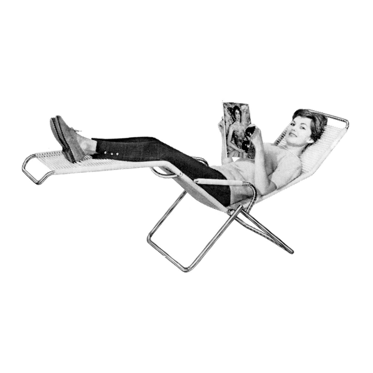 Altorfer Liegestuhl von Embru | Spaghetti-Liege, Embru, Huldreich Altorfer, Liege, Gartenmöbel