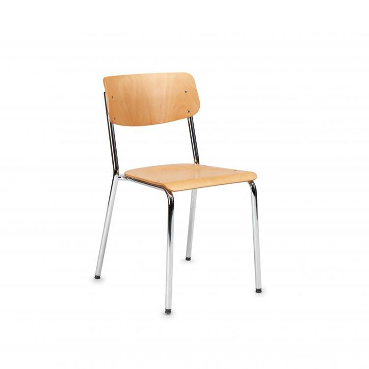 Hassenpflug Stuhl von Embru | Gestell glanzverchromt