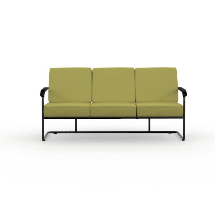 Moser Sofa von Embru | Gestell Tiefschwarz, Embru, Werner Max Moser, Sofa, Wohnmöbel