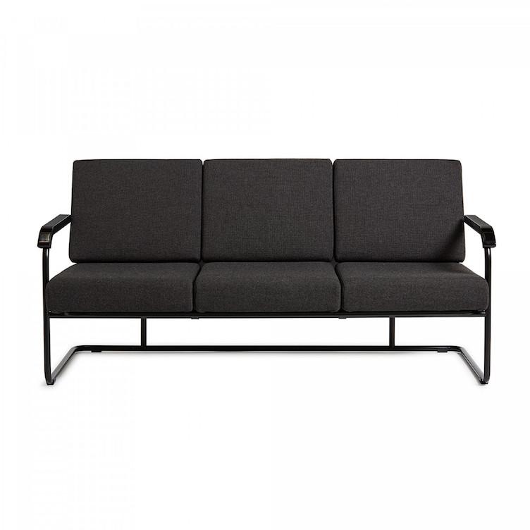 Moser Sofa von Embru | Gestell Tiefschwarz, Embru, Werner Max Moser, Sofa, Wohnmöbel