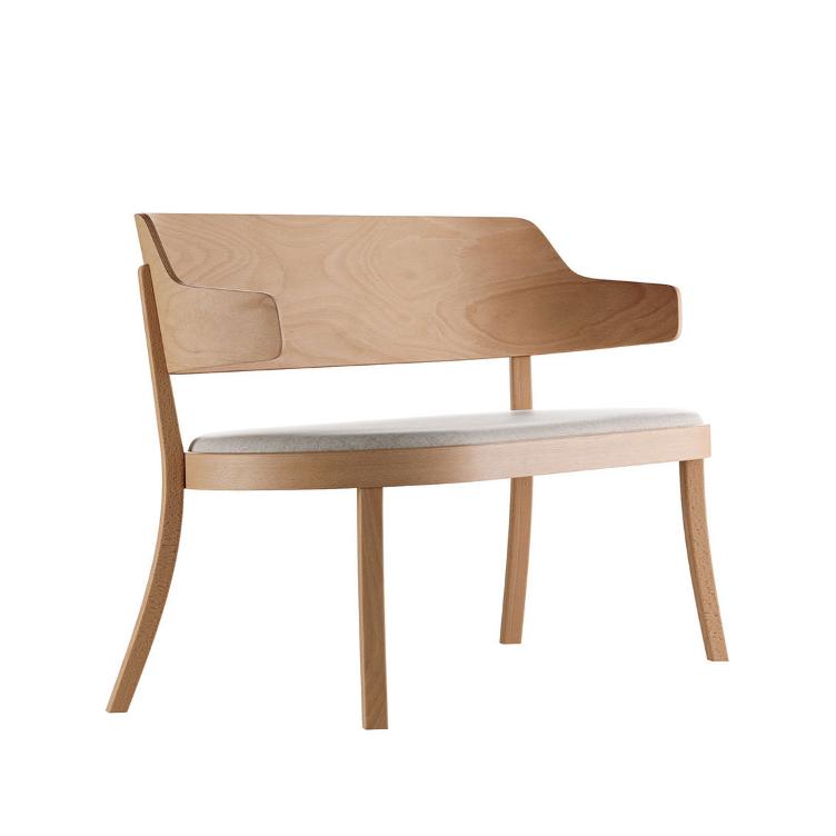Seley 17-423 bench from horgenglarus | upholstered seat