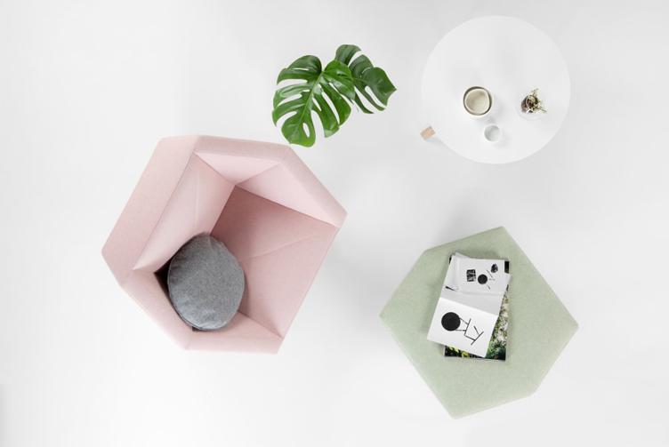 3Angle Hocker von Prostoria, Prostoria, Hocker, Wohnmöbel