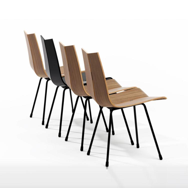 ga 7-070 Stuhl von horgenglarus, horgenglarus, Hans Bellmann, Stuhl, Wohnmöbel