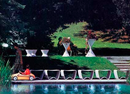 Spindel Pflanzentopf von Eternit, Eternit, Blumentopf + Pflanzengefäss, Gartenmöbel