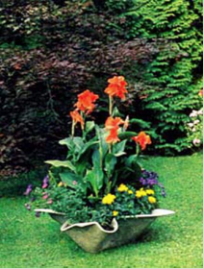 Biasca Pflanzenschale von Willy Guhl für Eternit, Eternit, Willy Guhl, Blumentopf + Pflanzengefäss, Gartenmöbel
