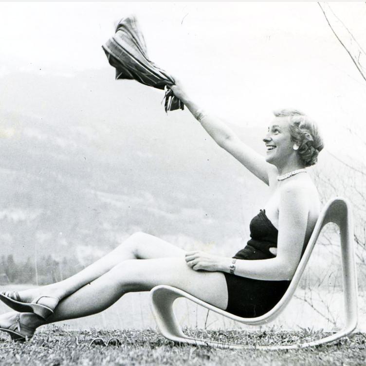 Guhl Stuhl von Willy Guhl für Eternit, Eternit, Willy Guhl, Sessel, Wohnmöbel, Lounge, Gartenmöbel, Sessel, Gartenmöbel