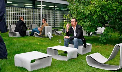 ECAL Tisch von Eternit, Eternit, Tisch, Gartenmöbel