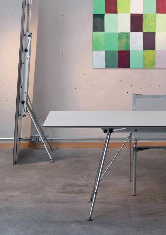 Unistandardtisch von Atelier Alinea | 150 - 300cm | Birke, Linoleum, Vollkern und Nussbaum, Atelier Alinea, Ueli Biesenkamp, Tisch, Wohnmöbel