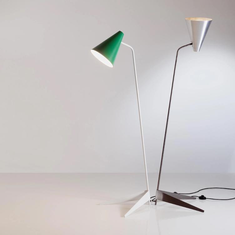 Altherr Stehlampe | Schwarz, Rot, Grün, Metall, altherrundaltherr, Werkentwurf , Stehleuchten, Leuchten