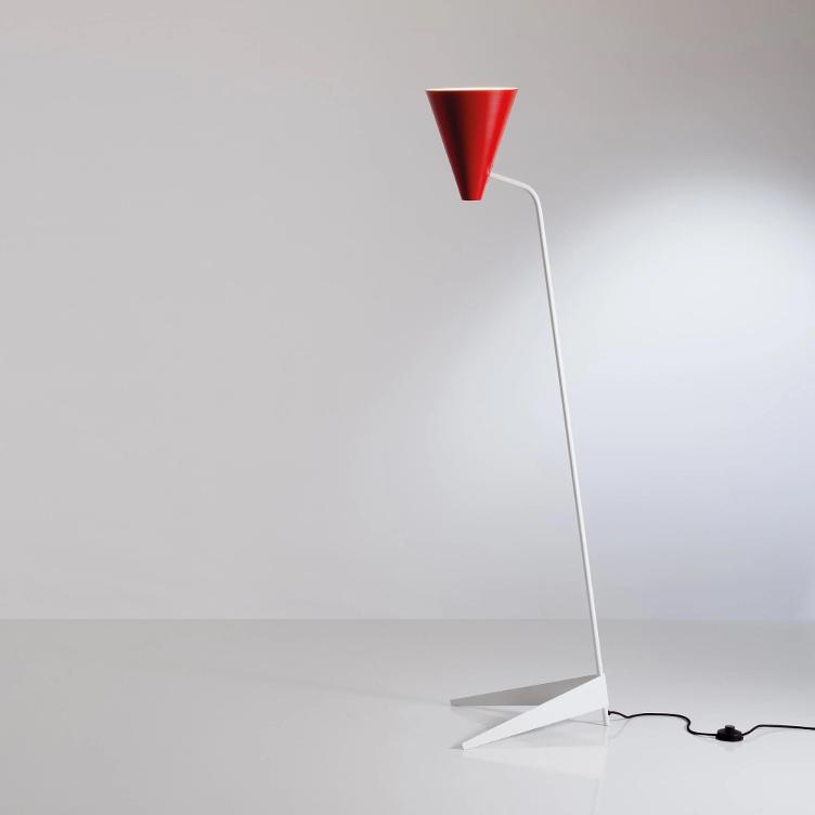 Altherr Stehlampe | Schwarz, Rot, Grün, Metall - 1