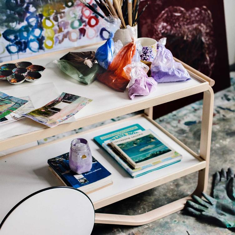 Alvar Aalto Artek Tea Trolley 901 | Diverse Farben, Artek, Alvar Aalto, Beistelltisch + Couchtisch, Wohnmöbel, Servierwagen, Wohnmöbel