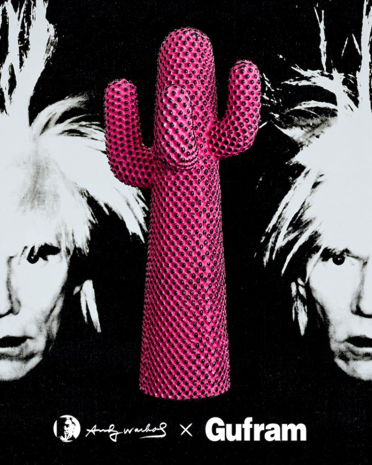Andy Warhol X Gufram Cactus | Limited Pink Edition, Gufram, Garderobe, Wohnmöbel