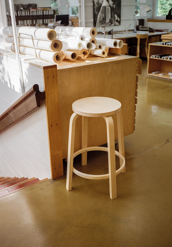 Artek Alvar Aalto Barhocker 64 | Höhe 75cm, Artek, Alvar Aalto, Hocker, Wohnmöbel