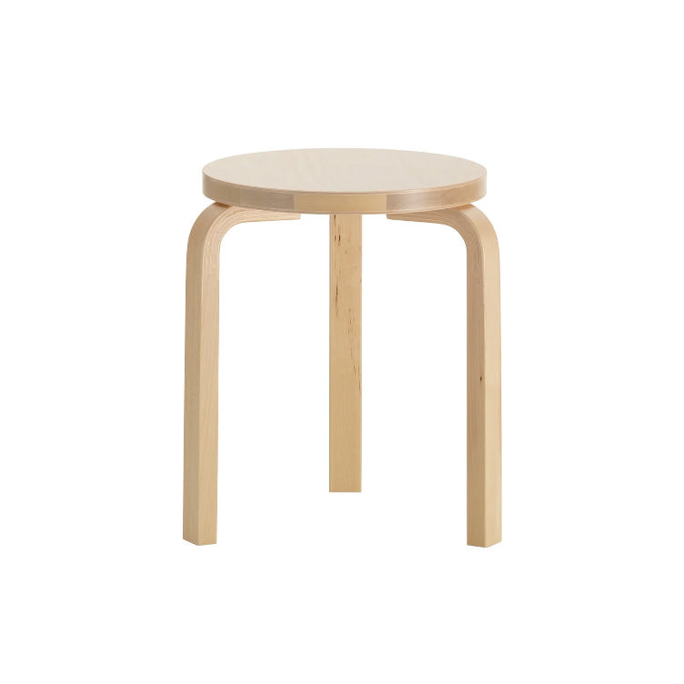 Artek Alvar Aalto Stool 60, Artek, Alvar Aalto, Hocker, Wohnmöbel