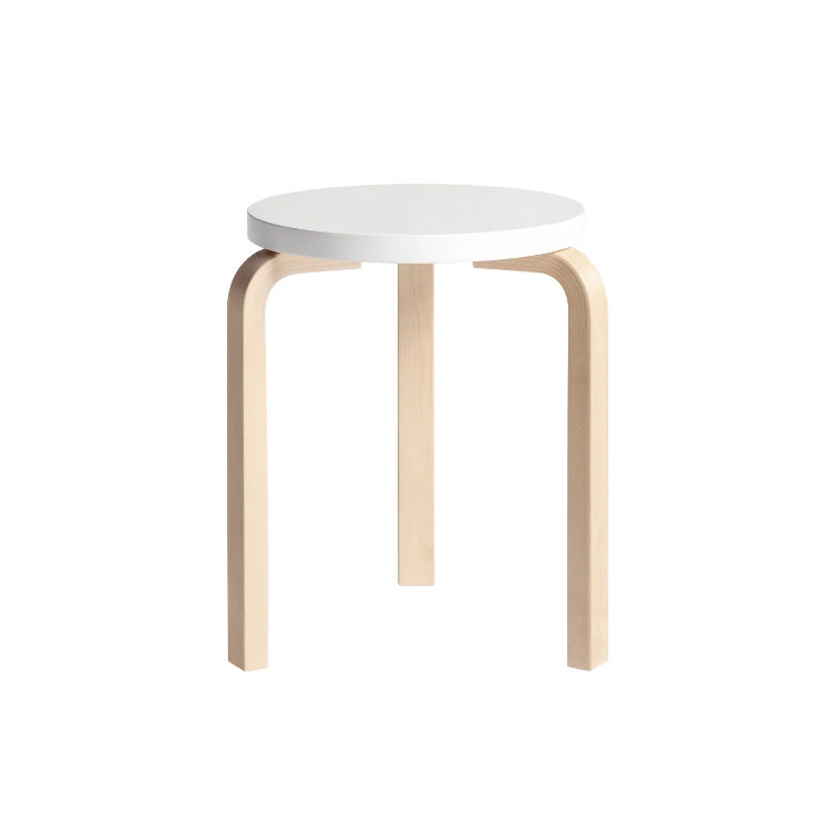 Artek Alvar Aalto Stool 60, Artek, Alvar Aalto, Hocker, Wohnmöbel