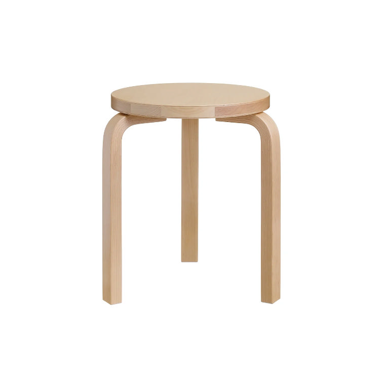 Artek Alvar Aalto Stool 60, Artek, Alvar Aalto, Hocker, Wohnmöbel