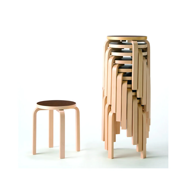 Artek Alvar Aalto Stool E60, Artek, Alvar Aalto, Hocker, Wohnmöbel
