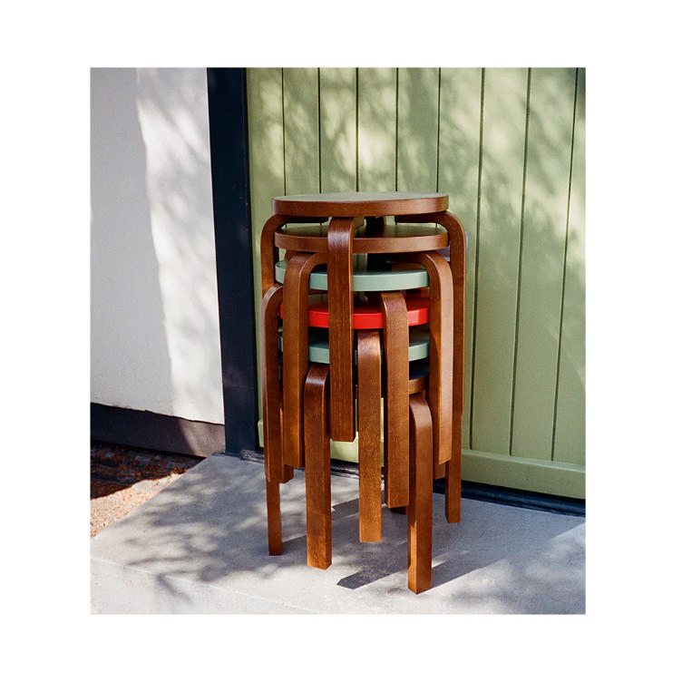 Artek Alvar Aalto Stool E60, Artek, Alvar Aalto, Hocker, Wohnmöbel