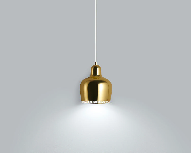 Artek Pendelleuchte A330S Golden Bell, Artek, Alvar Aalto, Hängeleuchten, Leuchten
