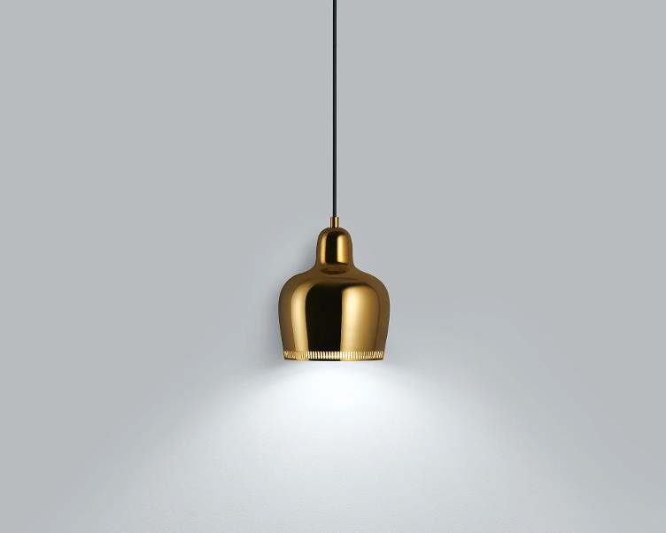 Artek Pendelleuchte A330S Golden Bell, Artek, Alvar Aalto, Hängeleuchten, Leuchten