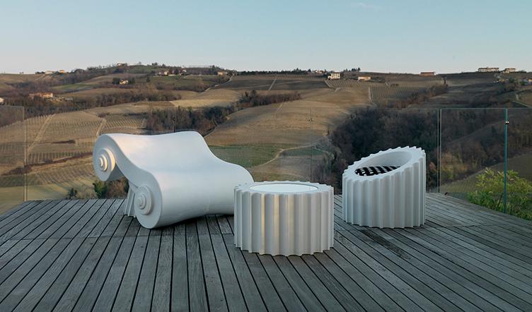 Attica TL Table von Studio 65 für Gufram, Gufram, Studio 65, Beistelltisch + Couchtisch, Wohnmöbel, Lounge, Gartenmöbel