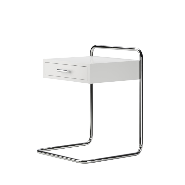 B 117 Beistelltisch mit Schublade von Thonet, Thonet, Werkentwurf , Beistelltisch + Couchtisch, Wohnmöbel