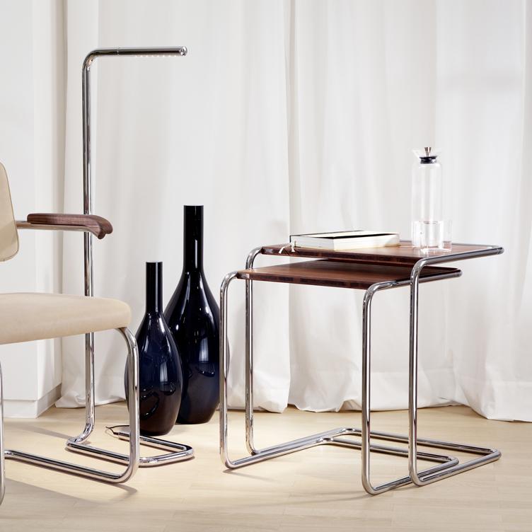 Beistelltisch Set B 97 von Marcel Breuer für Thonet | Pure Materials, Thonet, Werkentwurf , Beistelltisch + Couchtisch, Wohnmöbel