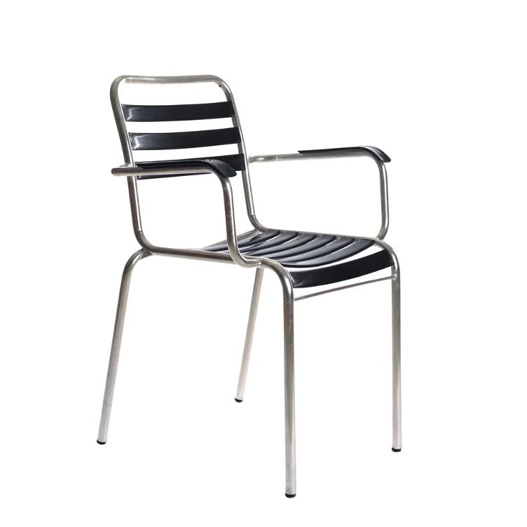 Bättig Stuhl 10a von Manufakt | Lättli Gartenstuhl mit Armlehnen - 10