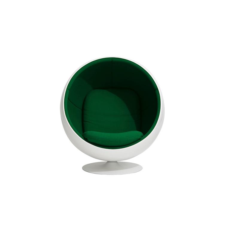 Ball Chair von Eero Aarnio | Ausstellungsmodell in grün, Eero Aarnio Originals, Eero Aarnio, Sessel, Wohnmöbel