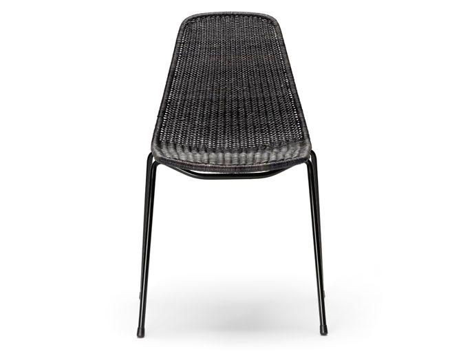 Basket Chair Gian Franco Legler | Indoor Rattanstuhl mit schwarzem Gestell, Feelgood Designs, Gian Franco Legler, Stuhl, Wohnmöbel
