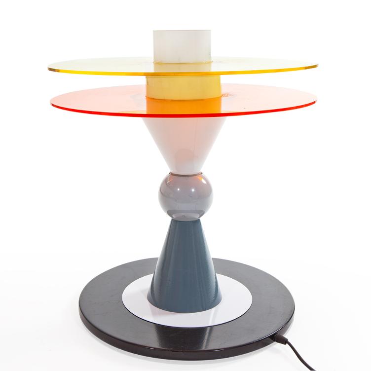 Bay Tischleuchte von Ettore Sottsass für Memphis Milano, Memphis Milano, Ettore Sottsass, Tischleuchten, Leuchten