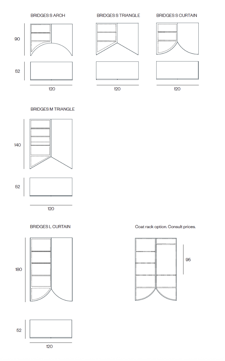 BD Barcelona Bridges Schrank | Diverse Grössen und Farben, BD Barcelona, Schrank, Wohnmöbel