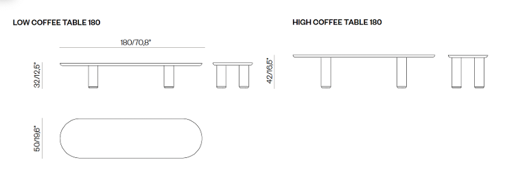 BD Barcelona Eclipso Couchtisch | Diverse Grössen und Farben, BD Barcelona, Beistelltisch + Couchtisch, Wohnmöbel