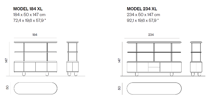 BD Barcelona Explorer Sideboard | Diverse Grössen und Farben, BD Barcelona, Sideboard + Kommode, Wohnmöbel