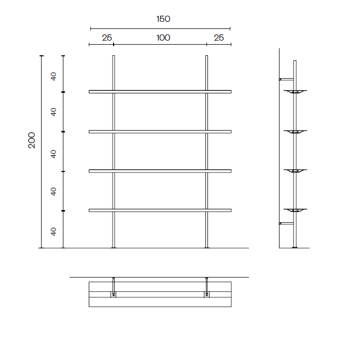 BD Barcelona Hypostila Regalsystem | Diverse Grössen und Farben, BD Barcelona, Regal, Wohnmöbel
