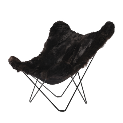Butterfly Chair Iceland Mariposa von Cuero | Butterfly Sessel Lammfell Indoor, Cuero Design, Antonio Bonet, Juan Kurchan und Jorge Ferrari Hardoy, Sessel, Wohnmöbel