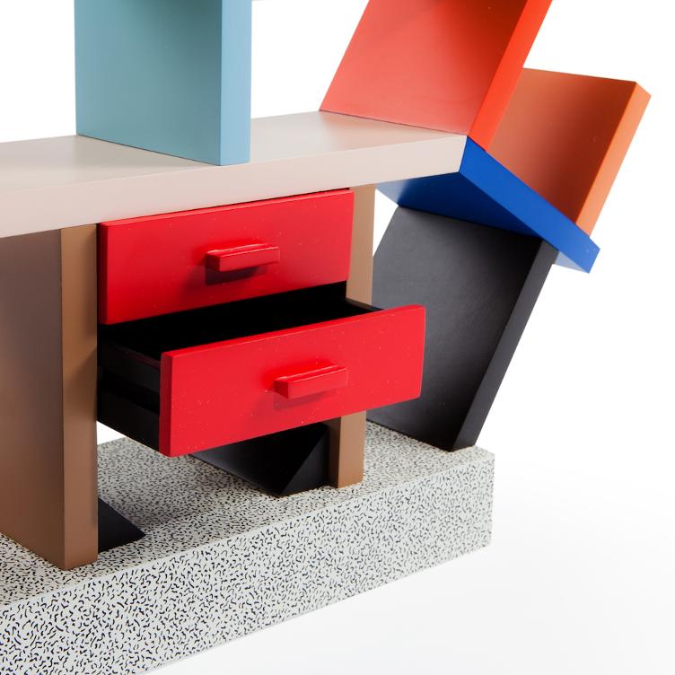Carlton Bücherregal von Ettore Sottsass für Memphis Milano, Memphis Milano, Ettore Sottsass, Regal, Wohnmöbel