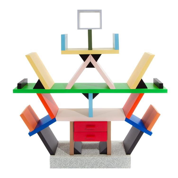 Carlton Miniatur von Ettore Sottsass für Memphis Milano, Memphis Milano, Ettore Sottsass, Diverses, Wohnmöbel