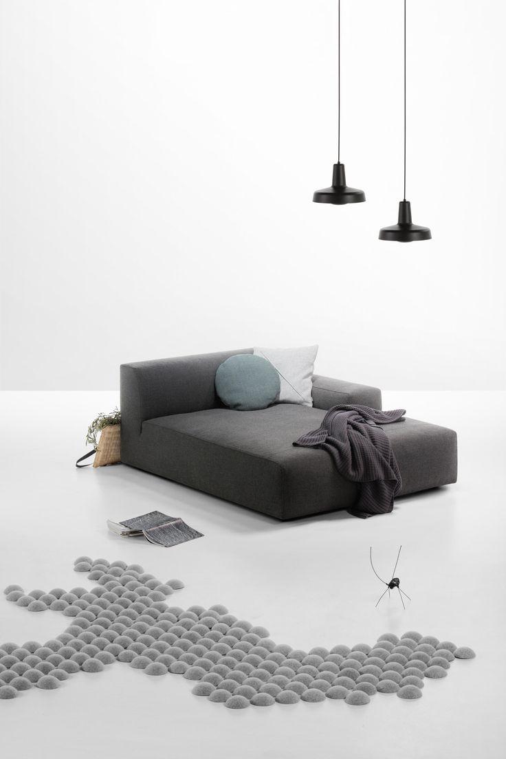 Cloud 2-Sitzer Sofa und Chaise Longue von Prostoria, Prostoria, Sofa, Wohnmöbel