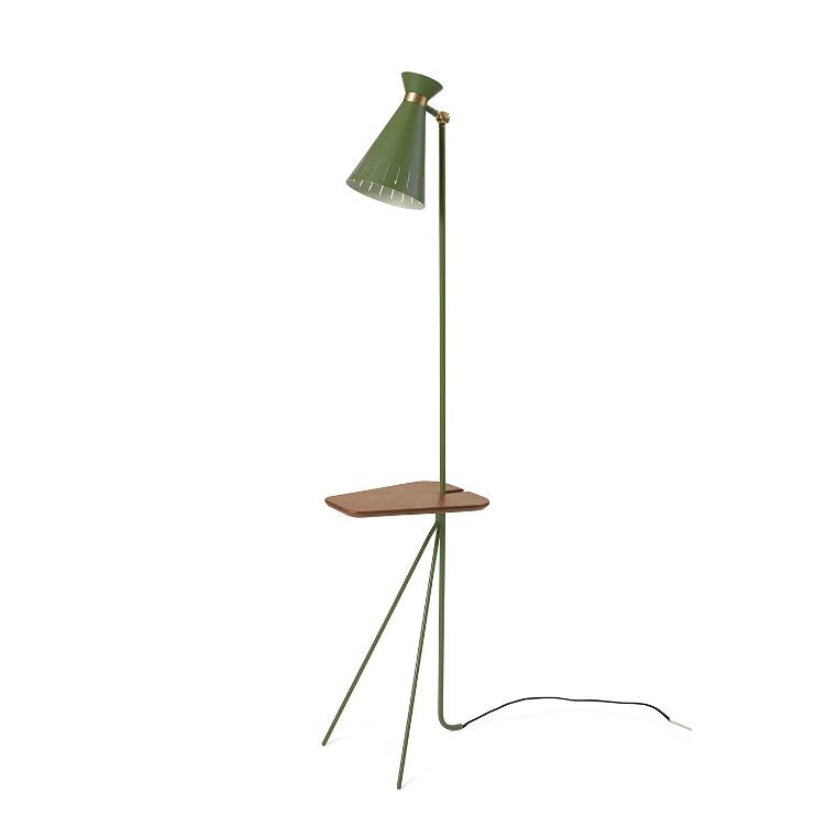 Cone Floor Lamp with Table von Svend Aage Holm-Sørensen, Warm Nordic, Svend Aage Holm-Sørensen, Stehleuchten, Leuchten