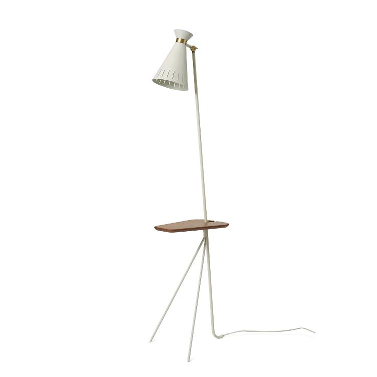 Cone Floor Lamp with Table von Svend Aage Holm-Sørensen, Warm Nordic, Svend Aage Holm-Sørensen, Stehleuchten, Leuchten