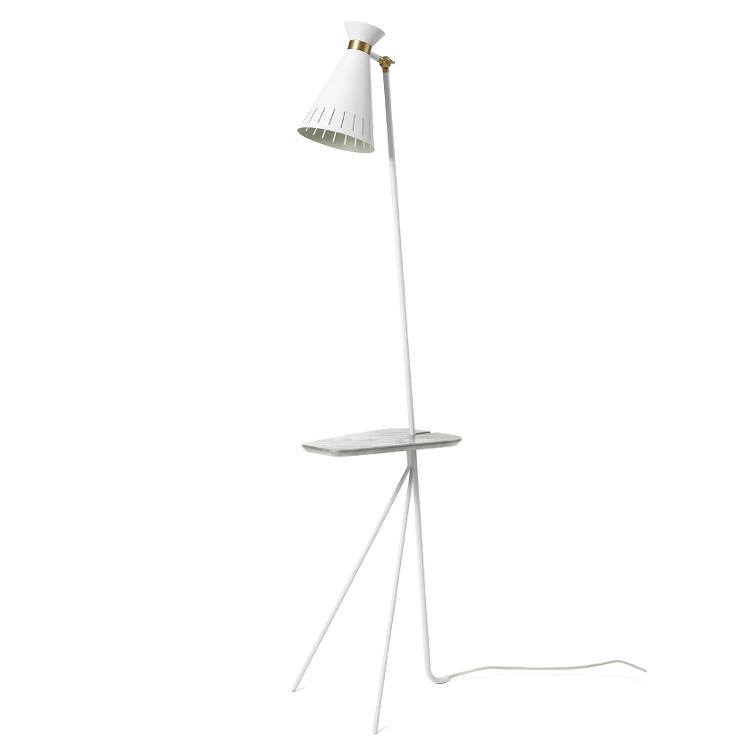Cone Floor Lamp with Table von Svend Aage Holm-Sørensen, Warm Nordic, Svend Aage Holm-Sørensen, Stehleuchten, Leuchten