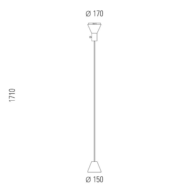 Deckenstrahler ES 57 , Tecnolumen, Egon Eiermann, Stehleuchten, Leuchten