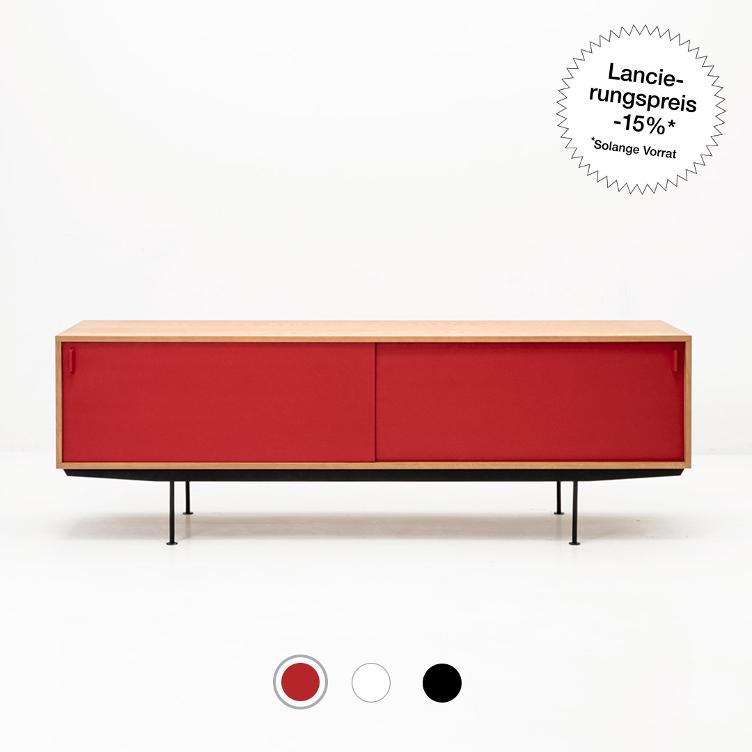 Dieter Waeckerlin Sesam Sideboard, red | 15% discount CHF 3272.- instead of 3850.- excl. delivery fees*