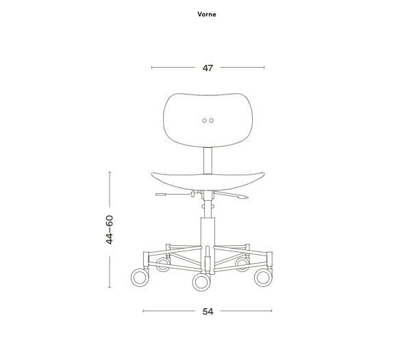 S 197 R20 Drehstuhl von Egon Eiermann | Buche schwarz gebeizt mit Chromstahl-Gestell, Wilde + Spieth, Egon Eiermann, Bürostuhl, Wohnmöbel